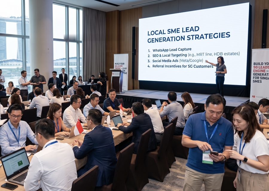 Singapore SME owners at a workshop on local lead generation strategies